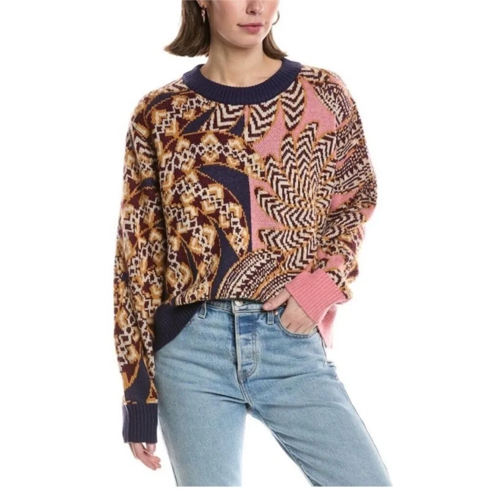 FARM Rio Multicolor Patterned Sweater - Picture 3 of 8